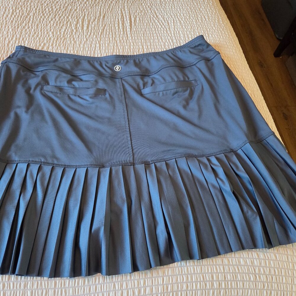 JoFit Knife Pleat Golf / Tennis Skort - Slate Blue - XXL